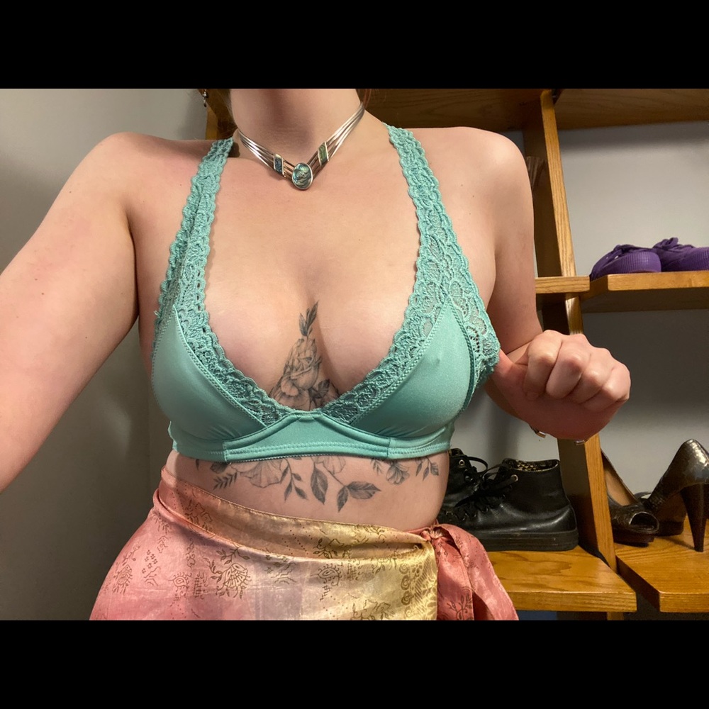 Aerie aqua lace bralette